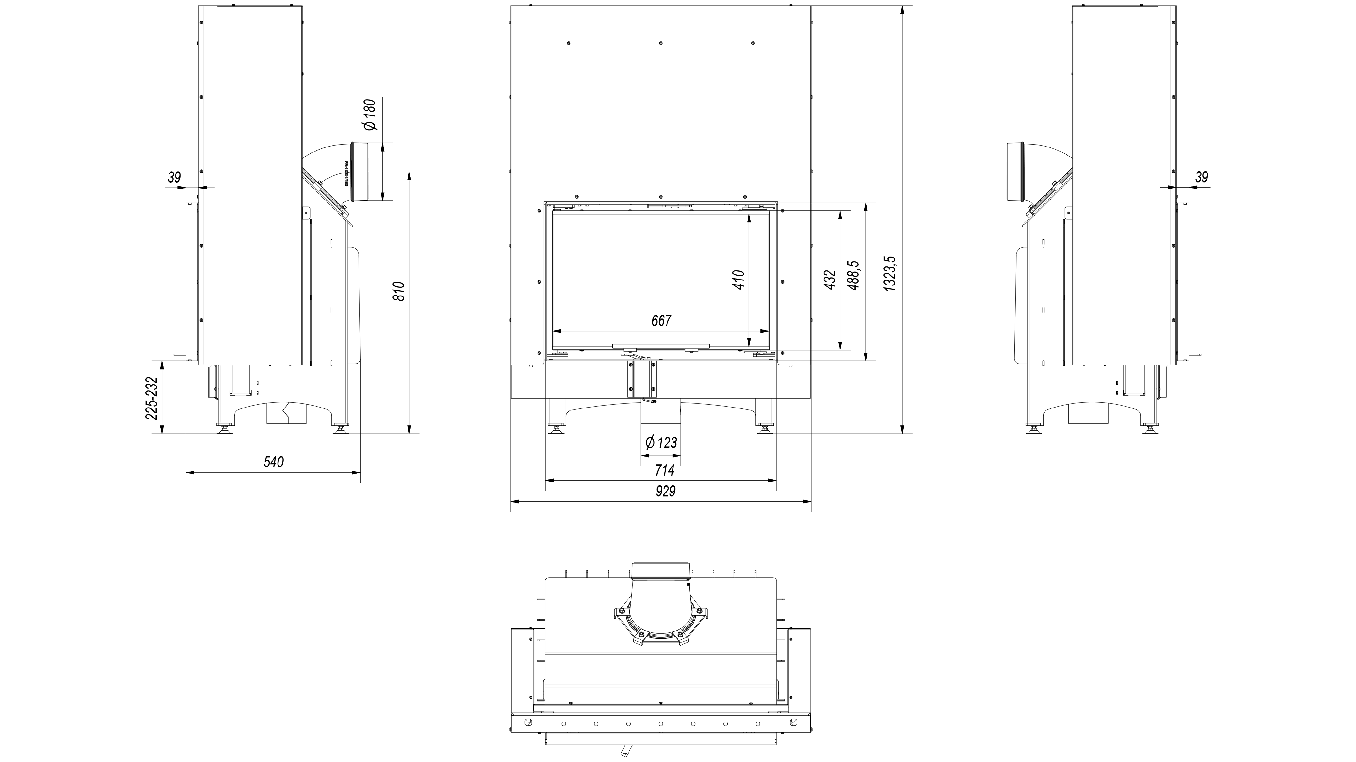 Rysunek techniczny ZIBI 12 gilotyna rysunek techniczny